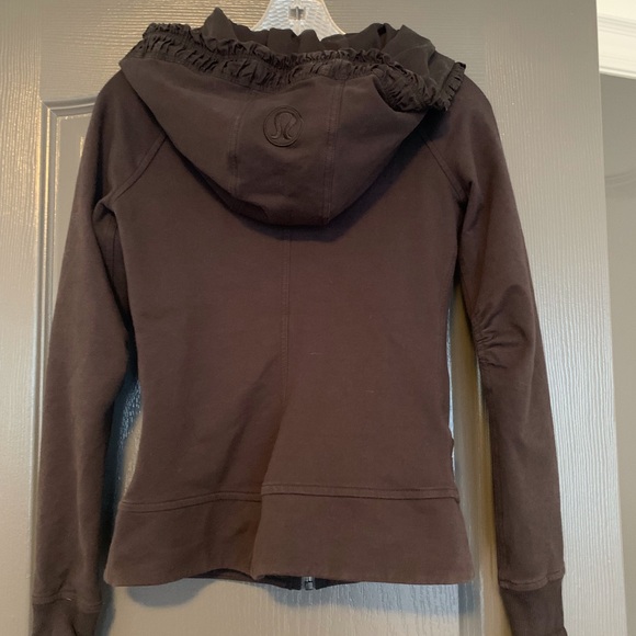 Lululemon cotton hoodie charcoal Size 4 - Picture 4 of 4